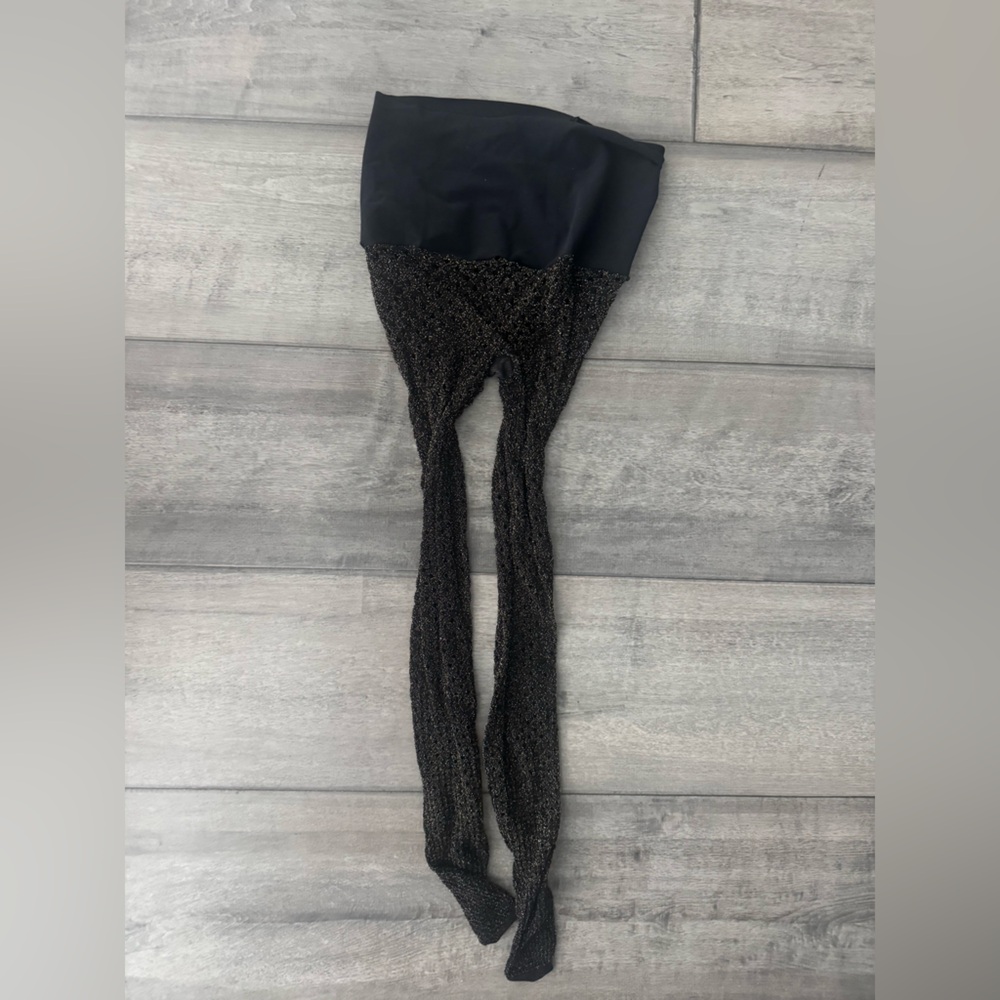 Nwt Commando Dig Free Luxury Legwear. Size Medium. Black With Gold Lurex. View 4